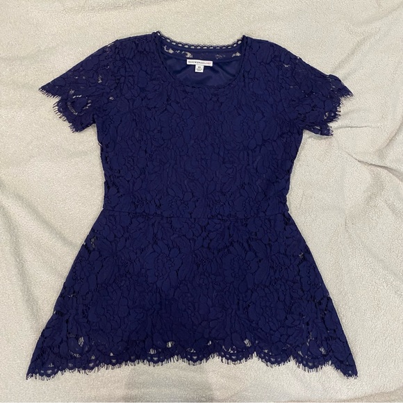 dark purple lace blouse - Picture 5 of 6